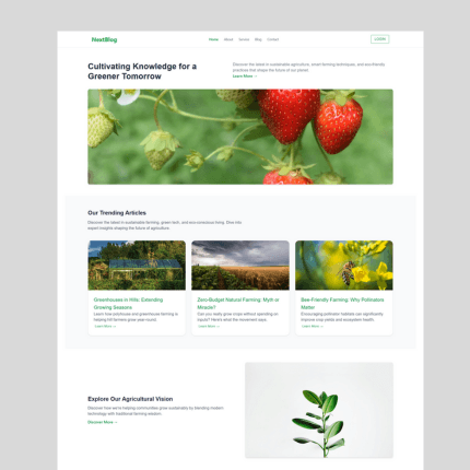 NextBlog - Full Stack Blog Application