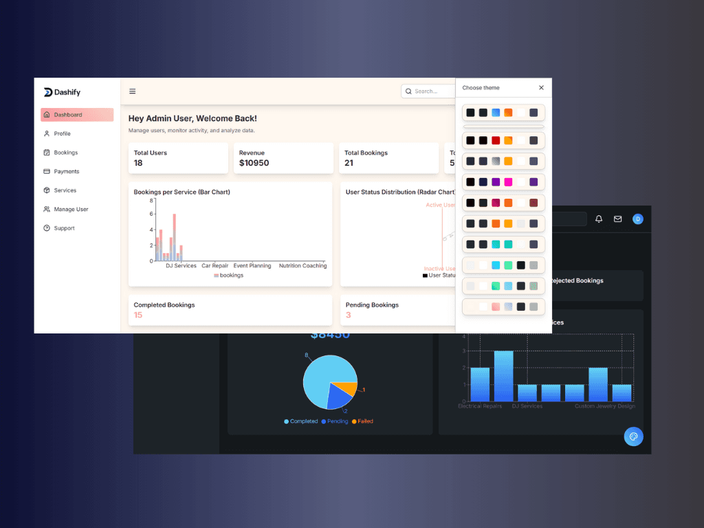 Dashify - SaaS Admin Dashboard