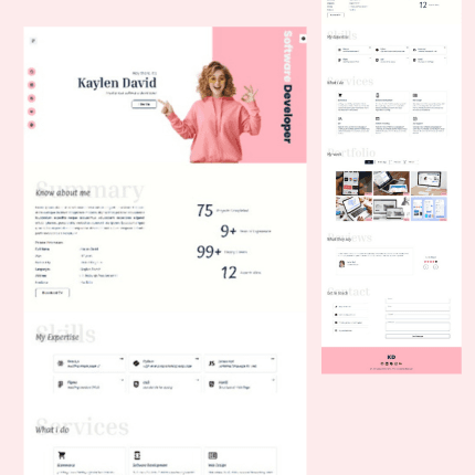 KD - React Personal Portfolio Website